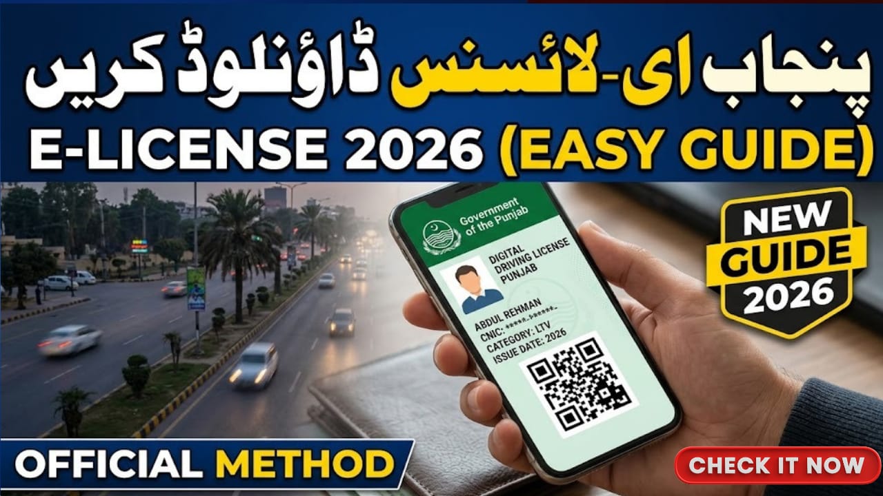 How To Download E-License from Punjab Traffic Police