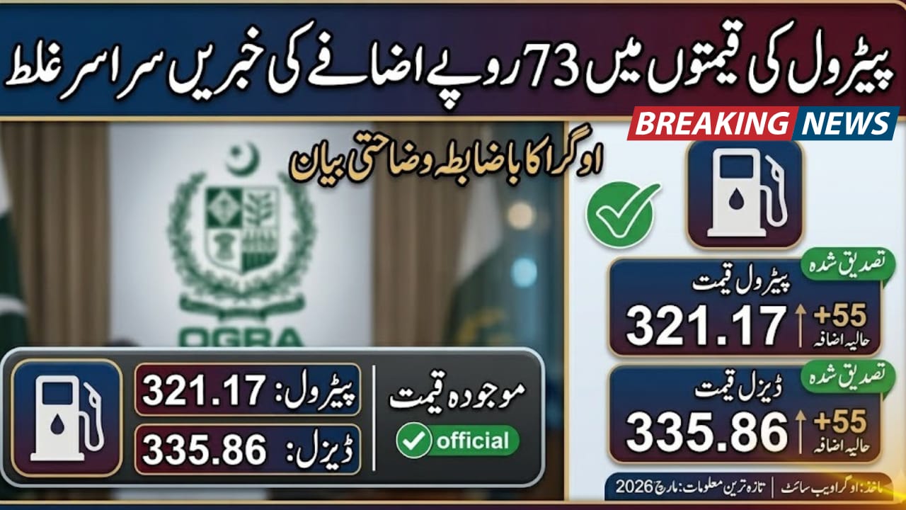 OGRA Responds to Rs 73 Petrol Price Increase