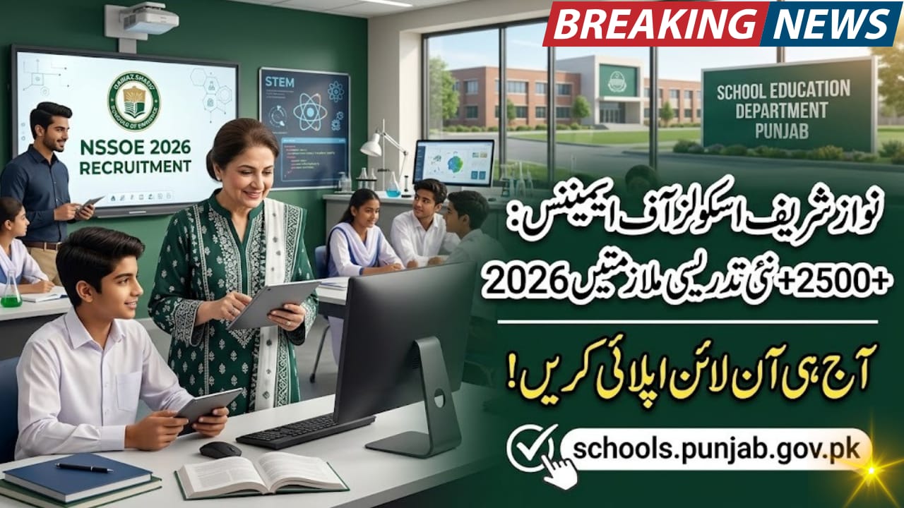 Nawaz Sharif Schools of Eminence Teaching Jobs